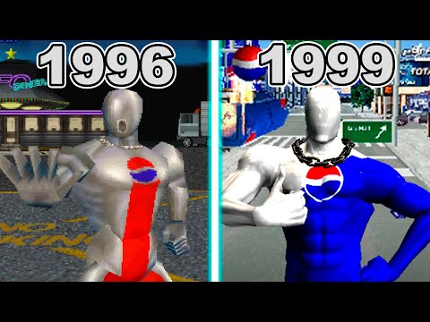 PEPSIMAN Game Evolution (1996 - 1999)