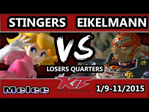 KiT 15 - Stingers (Peach) Vs. GK | Eikelmann (Ganondorf, Samus) SSBM Losers Quarters - Melee