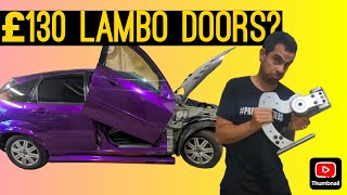 The Cheapest Lambo Door Conversion Ever (£130 Hinges on a Focus)