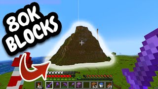 I Spent 50 Hours Building a GIANT Mountain in Survival Minecraft...
