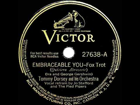 1941 Tommy Dorsey - Embraceable You (Jo Stafford & Pied Pipers, vocal)