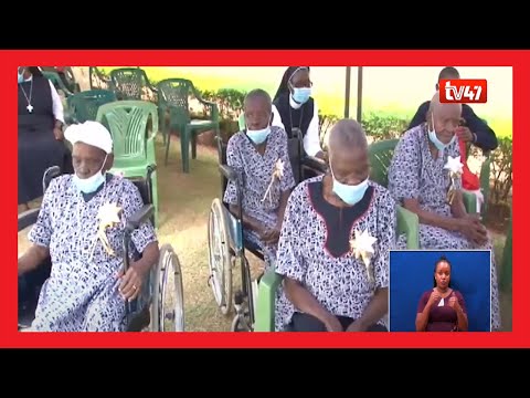 Neglected elderly citizens rescued by the St. Benedictine Sisters; taken to a common residence