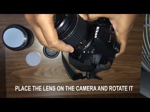 NIKON : HOW TO ATTACH AND DETACH A LENS TO NIKON D5300 DSLR CAMERA