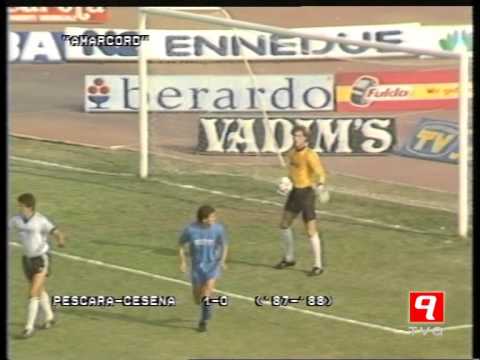 'AMARCORD' Pescara 1-0 Cesena Serie A 1987-88