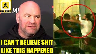 MMA Community Reacts to the backstage altercation between Jorge Masvidal and Leon Edwards,Dana White