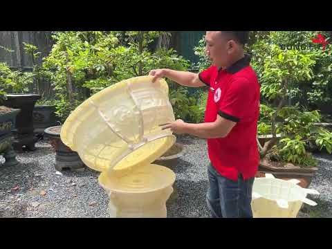 Bộ Khuôn Chậu Tròn Xoay 80 - Sản Phẩm mới Độc Đáo, Đã Chính Thức Mở Bán Tại Khuôn Chậu Cảnh Công CNC