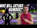 Trampoline Challenge! Loser has to get a girl’s phone number!