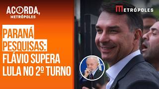 Paraná Pesquisas: Flávio supera Lula numericamente no 2º turno