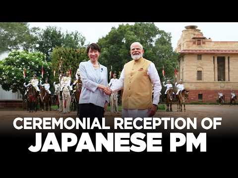 PM Modi at ceremonial reception of Japanese PM Sanae Takaichi