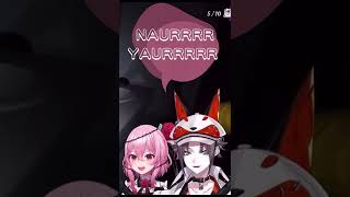 NAURとYAURを言い合うロゼミ様とミスタ【Rosemi Lovelock/Mysta  Rias/NIJISANJI EN】#shorts