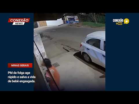 Vídeo: PM de folga age rápido e salva a vida de bebê engasgada.