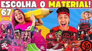 🎒EMILLY VICK vs ENALDINHO: Quem tem o Melhor KIT de Material Escolar? ✏️📚 (Monte o seu!)
