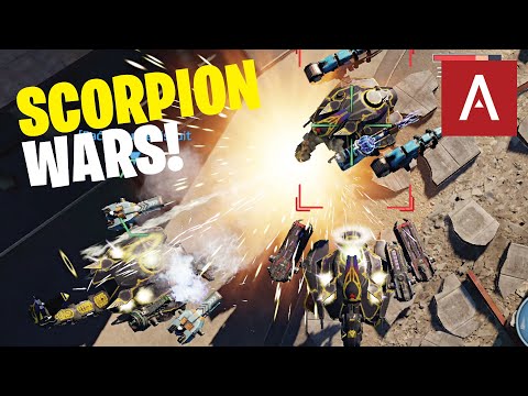 War Robots Remastered - Scorpion Wars In HD Graphics WR Test Server Gameplay