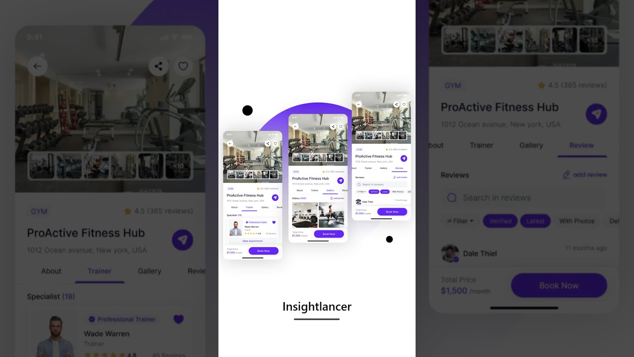 Fitness & Workout App | Workout | GYM | Trainer | Sports Club | Health | Fitness | Figma UI Kit | UX