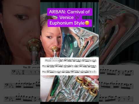Working up Arban’s Carnival of Venice on euphonium :) #music #euphonium #brass #tuba