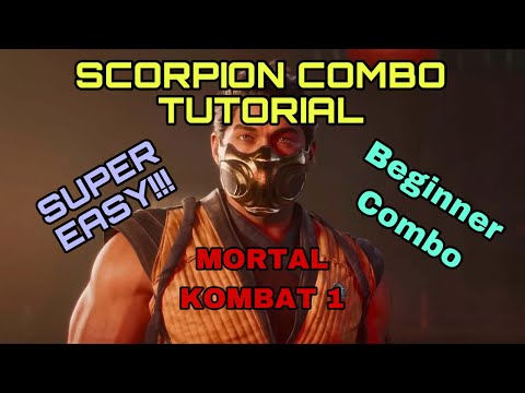 MK1 - Scorpion Combo Tutorial - Beginner, SUPER EASY - Mortal Kombat 1