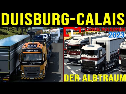 ETS2 Duisburg Calais - THE NIGHTMARE 2023 ★ Funny Moments [2339] EURO TRUCK SIMULATOR 2