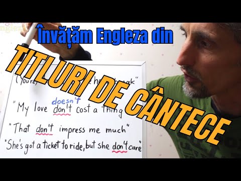 Lectia de Engleza -Invatam Engleza din 𝐓𝐈𝐓𝐋𝐔𝐑𝐈 𝐃𝐄 𝐂𝐀𝐍𝐓𝐄𝐂𝐄 -English Lesson #songs #titles #greseli