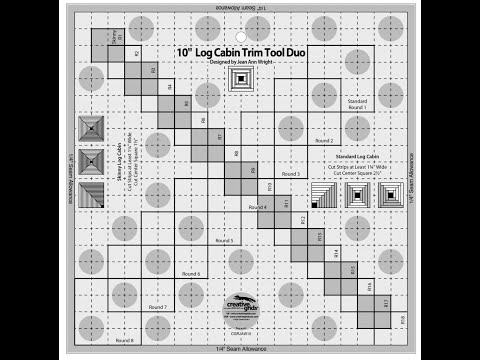 Creative grid 10” log cabin trim tool duo.