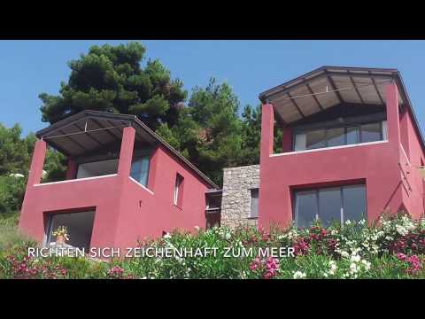 Ferienhaus mit Pool und Meerblick an der Grenze zwischen Italien und Frankreich für bis zu 6 Pers.