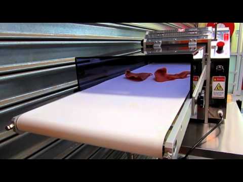 Pacific JS-300 Slicer - rehydrated dried pig's ear video thumbnail