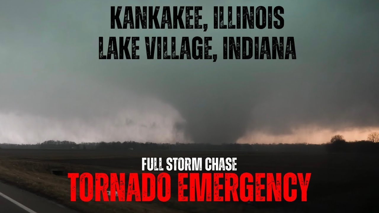 Chasing The Deadly Kankakee Tornado - Illinois State Record Hail - Full Chase [4K]