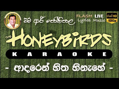 Adaren Hitha Hinahe karaoke (Without Voice) ආදරෙන් හිත හිනැහේ කැරෝකේ