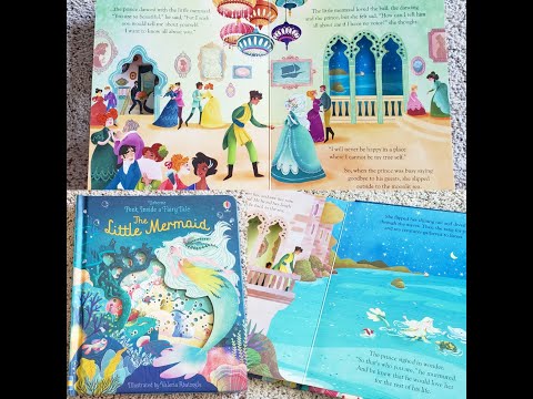 Usborne Peek Inside The Little Mermaid Fairytale, Diverse Fairytales, Mermaids, Children's Books