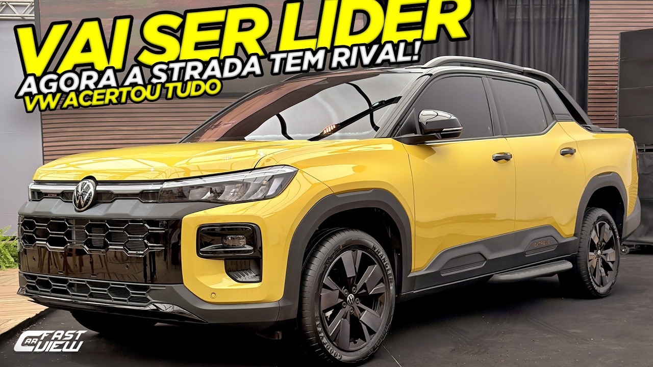 NOVA VOLKSWAGEN TUKAN 2027 SUPERA FIAT STRADA EM TUDO?! MOTOR HÍBRIDO +EQUIPADA E SEGURA QUE RIVAL!