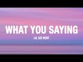 Lil Uzi Vert What You Saying Lyrics