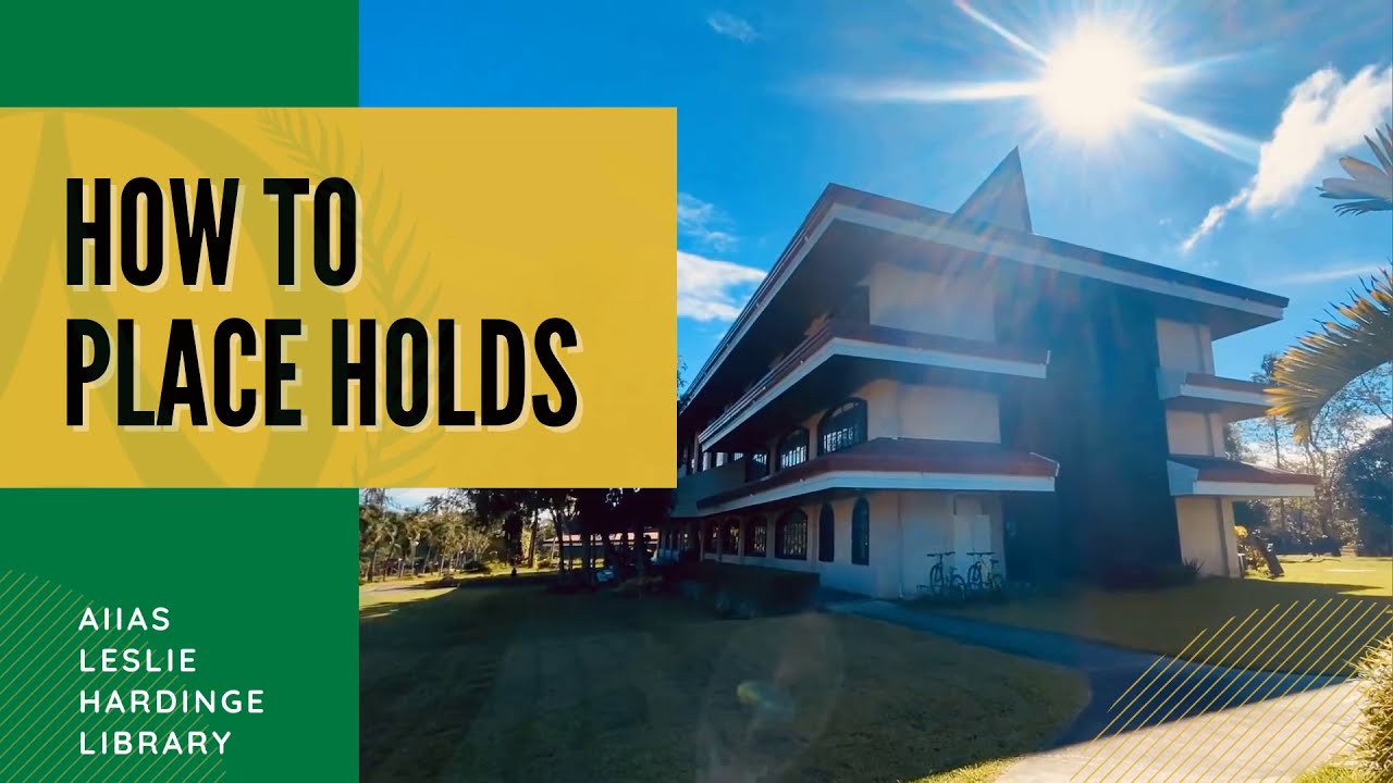 OPAC Series: How to place holds