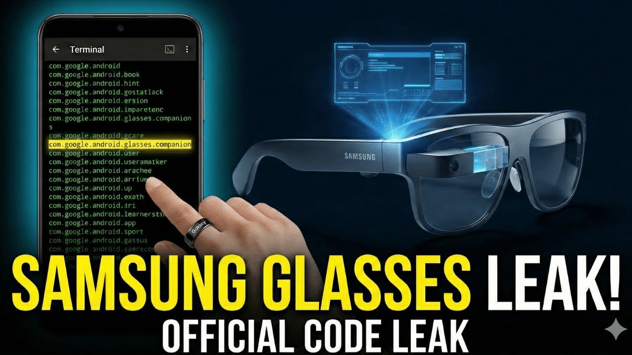 Samsung XR Glasses leaked specifications and hardware details