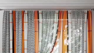 Комплект штор «Тонревис (оранжевый)» — видео о товаре