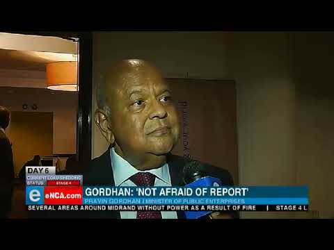 Gordhan not afraid of report