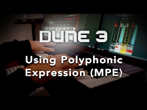 Using DUNE 3.6 with MPE controllers (MIDI Polyphonic Expression)