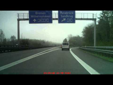 Autobahn 28 Richtung Bremen (Kreuz Oldenburg-Ost Richtung Ahlhorn)