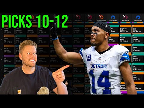 The Best 2025 Fantasy Football Draft Strategy (Picks 10, 11 & 12)