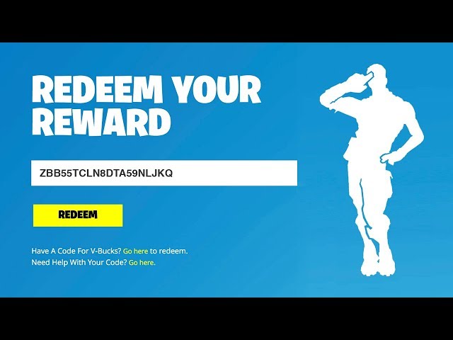 Fortnite Redeem Code Free 2019