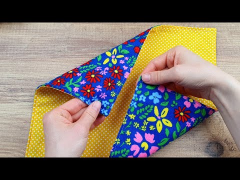 What! 😍 With just 2 pieces of fabric? Anyone can easily make this!