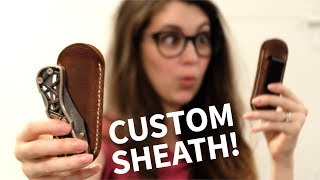We Make a Leather Knife Sheath