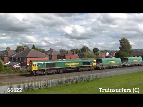 Freightliner Class 66 No. 66622 on 6J43 Tunstead Sidings - Pendleton on 26.08.17 - HD