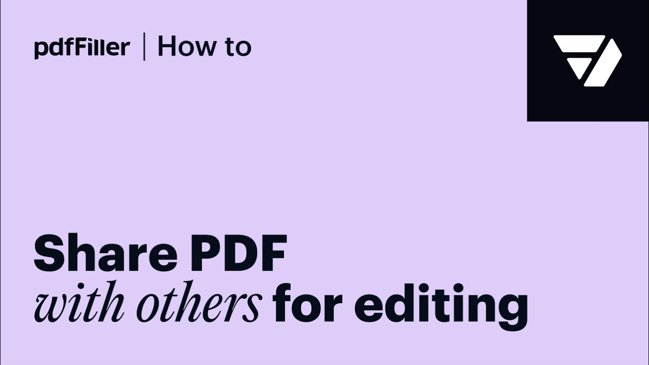 How to Collaborate on PDF Documents in pdfFiller