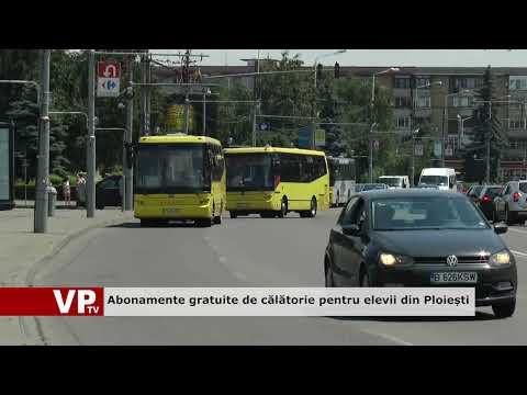Abonamente gratuite de călătorie pentru elevii din Ploiești
