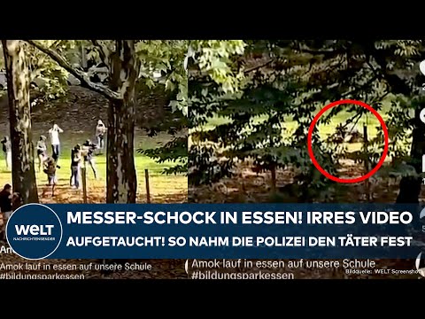 ESSEN: Nach Messer-Schock an Schule! Zeugen-Video aufgetaucht! So nahm die Polizei den Täter fest