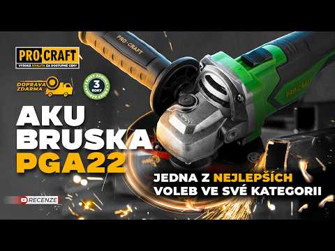 PROCRAFT PGA 22-1B-C SET uhlová brúska + príslušenstvo