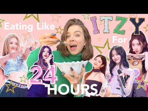 eating like ITZY for 24 HOURS!!!🍔🍕 | KPOP IDOL DIET TRANSFORMATION