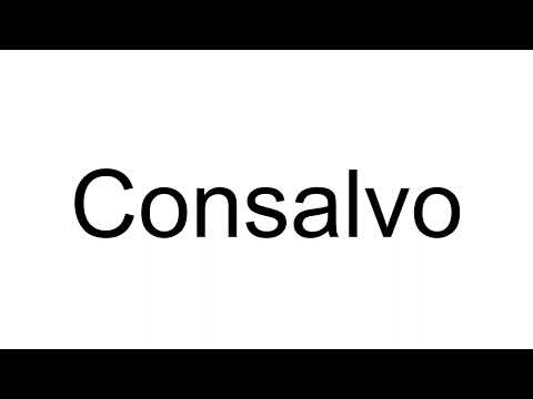How to Pronounce Consalvo (Italian)