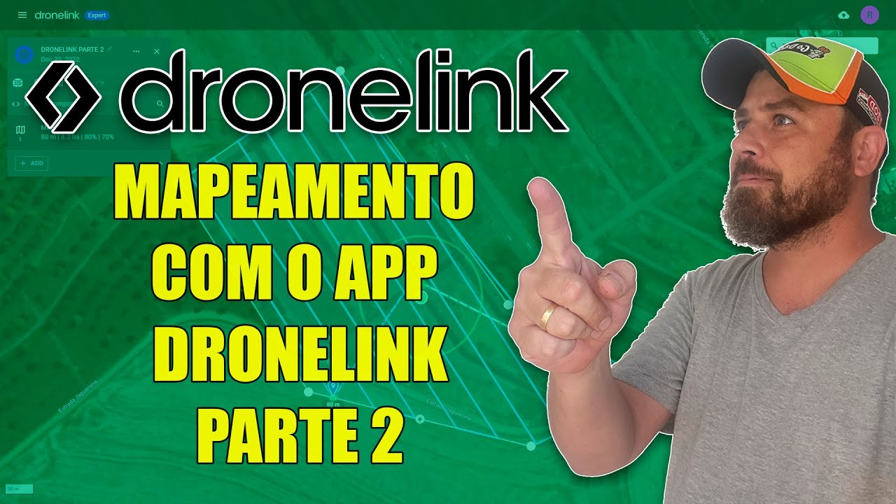 DRONELINK parte 2/2. Topografia com DRONE Mavic Mini e Mavic Air, Testando na prática!!!