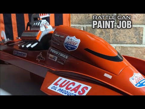How I Painted My Custom-Built Rc Drag Boat - Krylon Fusion - Rattle Can Paint Rc Boat