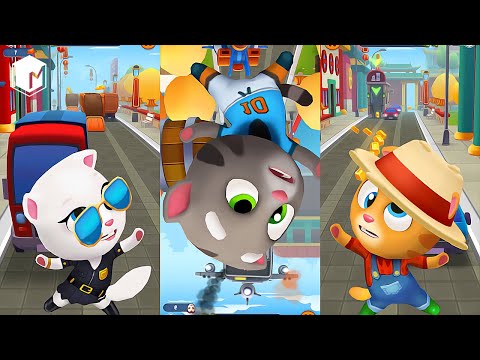 Talking Tom Gold Run - All Best Funny Fails & Falls Moments Compilation 🐱‍🏍🤦‍♀️🤪